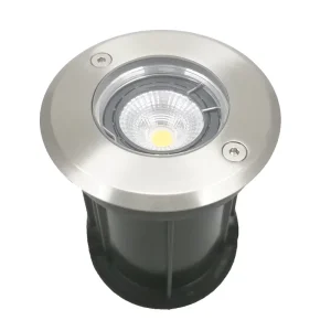 Outdoor IP68 Halogen MR16 Spotlight, Stainless Steel Waterproof Buried Underground Light, 2700K Dimmable
