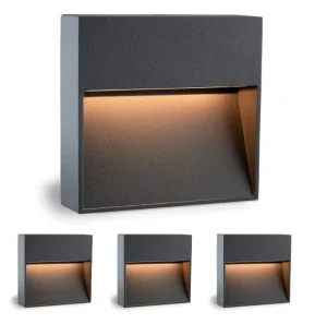 Outdoor Indoor Waterproof IP65 Mini Square Recessed Step Light for Garden Side Staircase LED Wall Light