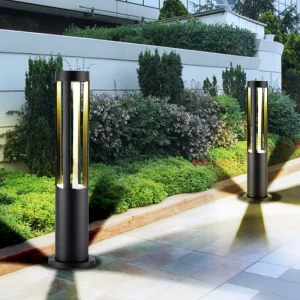 Outdoor Ip54 Aluminum Bollard Led Lawn Pathway Lights Column Lamp Waterproof Garden Patio Landscape Lighting AC for Patio Lawn