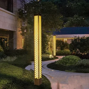 Outdoor LED Bollard Lamp Custom Designs Floor Lawn Post Lamp Modern Decorative Waterproof Street Light
