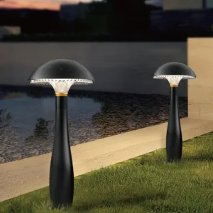 Outdoor LED Bollard Lawn Light 1-3W 120LM/W AC Solar 5KV PC Aluminum 265 x H600mm