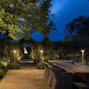 Outdoor LED Bollard Lawn Lights, IP65 Waterproof, Variable Optical, for Pathway Courtyard Villa Street