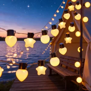 Outdoor LED Bulb Light String Garden Camping Wedding Decorative Atmosphere Solar Powered Landscape Light