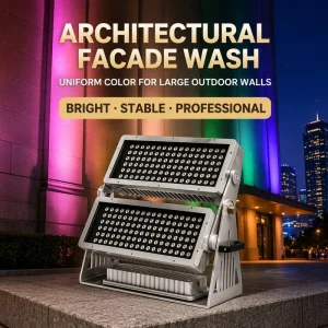 Outdoor LED Flood Light and Wall Washer for Long-Distance Mountain and Landscape Illumination