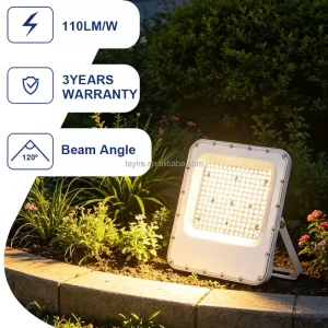 Outdoor LED Floodlight 110lm W IP66 Waterproof 85 265V White Aluminum LED Spotlight 30W 200W Projector for Garden Garage Parking