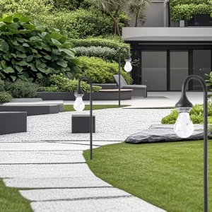 Outdoor LED Garden Light IP65 Aluminum Lawn Electric Power Supply Landscape Bollard Pillar Light Direct Factory Supply
