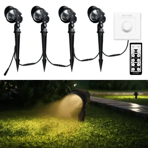 Outdoor LED Garden Lights 6W Landscape Lighting Warm White 24V Low Voltage System Aluminum IP65 Waterproof