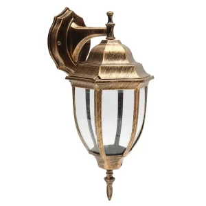 Outdoor LED Garden Patio Rustic Decor Exterior 220V Lantern Wall Lamp