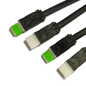 Outdoor LED Lighting Fixtures Compatible IP65 IP67 Waterproof Connectors 2 3 Pin Small Flat Head Cable Wire Cold Resistant