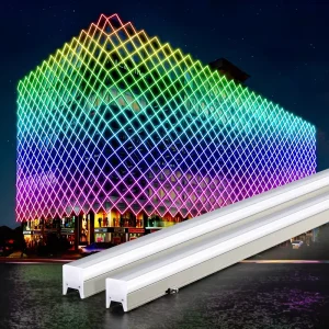 Outdoor LED Linear Light Building Lighting IP65 Exterior Facade Waterproof Decorative Video DMX Pixels Light Bar