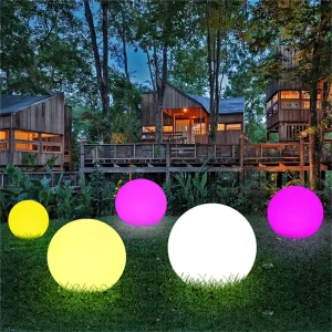 Outdoor LED Round Garden Landscape Waterproof Solar Stone Ball Light