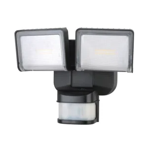 Outdoor LED Security Light for Home Garden Twin Motion Sensor Battery Powered IP54 for Exterior Staircase