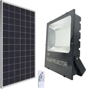 Outdoor LED Solar Flood Lamp High Lumen Solar Flood Lights for Warehouse Homes Stadiums Buildings Lighting