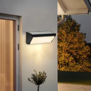 Outdoor LED Solar Wall Washer Light Luminous Lighting Stairs Fence Solar Garden Wall Lights