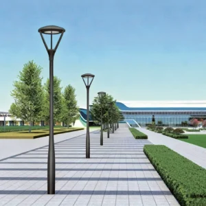 Outdoor LED Street Light Garden AC 60W Modern Elegant Light 6000K PC Aluminum IP65 540x640MM