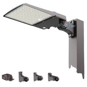 Outdoor LED Street Light IP65 Rated Motion Sensor Aluminum Alloy Construction Warranty 200W AC Dimmable Color Customized