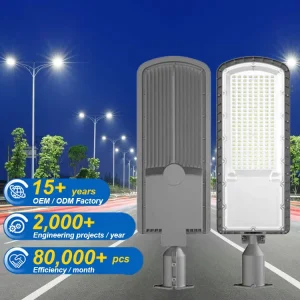 Outdoor LED Street Light IP65 Waterproof 50W-200W AC Commercial Public Parking Lighting