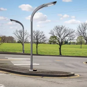 Outdoor LED Street Light IP66 Waterproof Battery Powered Smart Control Energy Efficient Customizable for Roads Parking