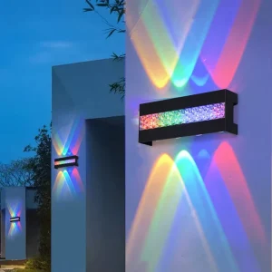 Outdoor LED Wall Lamp AC85 265V 10W 8W 6W ABS Outdoor Garden Light Led Wall Lamp Decorative up and Down Lighting Wall Light