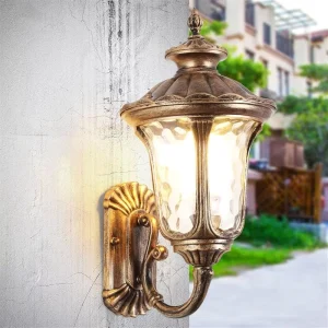 Outdoor LED Wall Lamp, IP65 Waterproof, Aluminum, E27, Vintage, Wall-Mounted