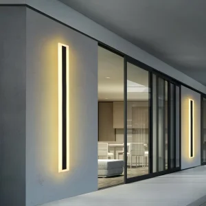Outdoor LED Wall Lamp, IP65 Waterproof, Aluminum, Long Strip, Garden and Porch