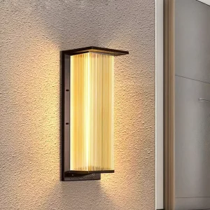 Outdoor LED Wall Lamp, Square Shape, Polycarbonate, Waterproof, 6W Stainless Steel, for Balcony, Villa, Gate, Hotel