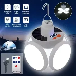 Outdoor LED solar tent light bulb charging multifunctional lantern pendant camping lighting emergency light