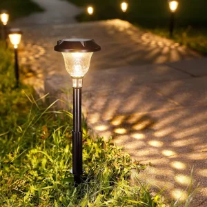 Outdoor Landscape P65 LED Solar Garden Lights for Decorative Lighting Lawn Patio Yard Pathway RGB Solar Lamp Garden Light