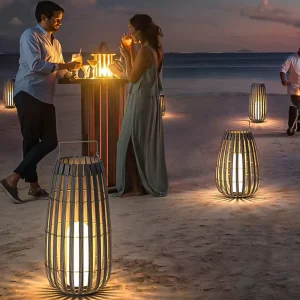 Outdoor Lawn Lights Waterproof IP65 Rattan Woven Outdoor Terrace Atmosphere Lights Landscape LED Villa Decorative Garden Lights