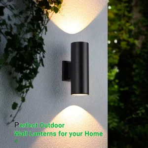 Outdoor Lighting 25W 30W Waterproof IP65 LED Up Down Round Square Wall Lamps for Porch Balcony Patio Villa