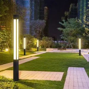 Outdoor Lighting 3M 4M 5M LED Smart Garden Bollard Lights Landscape Waterproof Garden Lights
