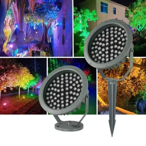 Outdoor Lighting LED Floodlight IP Waterproof Garden Villa Landscape Lighting Decoration Round Courtyard Lawn Lamp