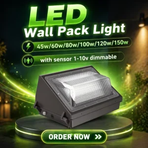 Outdoor Lighting LED Wall Pack Light 45w 60w 80w 100w 120w 150W ETL 100 277v Waterproof IP65 Wall Lamp Porch Wall Mounted