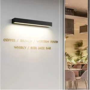 Outdoor Long Line LED Modern Exterior Light Fixture Outside Wall Lamps for Garden