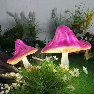 Outdoor Luminous Warm White IP54 Waterproof Mushroom Lawn Lights LED for Park Square Shopping Mall Flower Bed & Lawn Decoration
