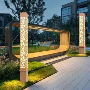 Outdoor Minimalist Landscape Lighting IP65 Villa Community High Pole Road Light 2M3M4M LED Courtyard Light