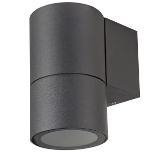 Outdoor Modern GU10 Black Grey Waterproof IP65 Wall Mounted Cylinder LED Wall Lamp