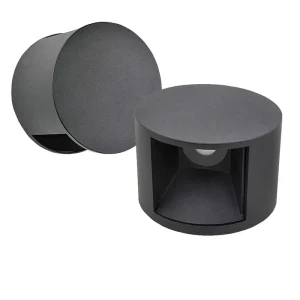 Outdoor Modern LED Wall Lamps Black for Exterior Waterproof COB Up and Down Led Wall Lamp