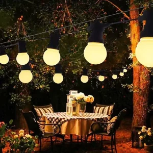 Outdoor Moon IP44 Yard Warm White Lights Landscape Edison Christmas Holiday Camping Fairy Decorative LED Bulbs String Lights
