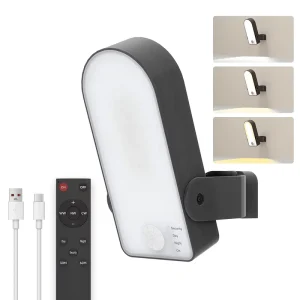 Outdoor Motion Sensor Light with 10000mAh Rechargeable Battery Remote Controlled Color Temperature IP65
