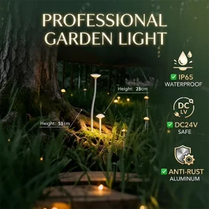 Outdoor Mushroom Garden Lawn Light 2W 4W 23CM 53CM Villa Garden Landscape Decoration Outdoor Waterproof Garden Light