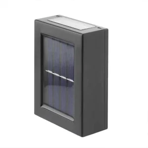 Outdoor New Design Wall Light 2LED up Luminous Waterproof Garden Lighting Lamp for Villa Pathway Solar Powered LED Light Source