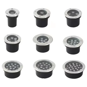 Outdoor Pathway Lights 12V 24V Low Voltage Water Resistant LED RGB Garden Patio Stainless Steel Underground Lights