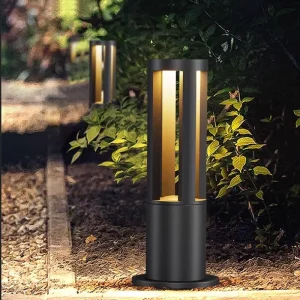 Outdoor Pathway Lights 40CM Modern Cylindrical Waterproof Landscape Lighting Fixtures
