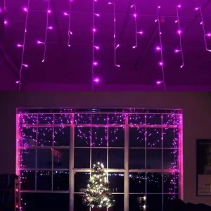 Outdoor Patio Christmas IP44 Garden Lights Landscape Connectable Yard Holiday Fairy Decorative LED Icicle Lights