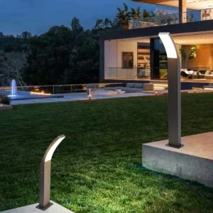 Outdoor Pedestal Bollard Light Landscaping Post Ground Wall Lights for Garden Path Driveway