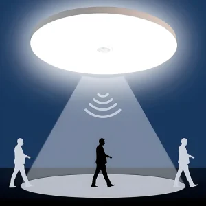 Outdoor Porch Motion Toolstation LED Ceiling Sensor Lights 5.8G Radar Sensor Security Night Light Dusk Dawn IP44