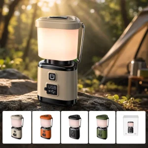 Outdoor Portable Camping Lamp LED Rechargeable Handheld Ambient Light Tent Lighting Waterproof
