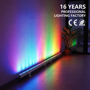 Outdoor RGB LED Light for Aluminum Profiles Facade Light DMX Linear Wall Washer 6000K LED Wall Washing Light
