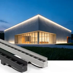 Outdoor RGB Projector Light for Building Facade Long Tube Spotlight LED Neon Multi-color Wall Washer Lighting